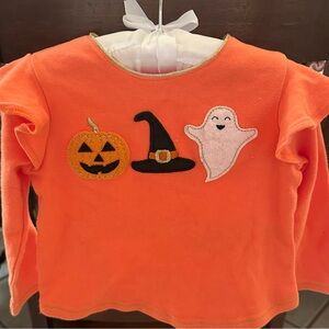 Mud Pie Orange Halloween long sleeve shirt size 12-18M